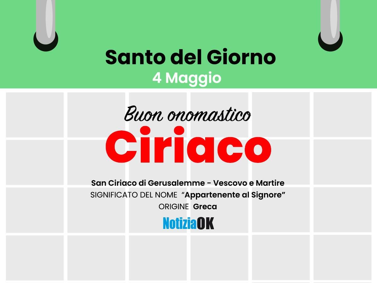 Oggi la Chiesa celebra la memoria di San Ciriaco - 