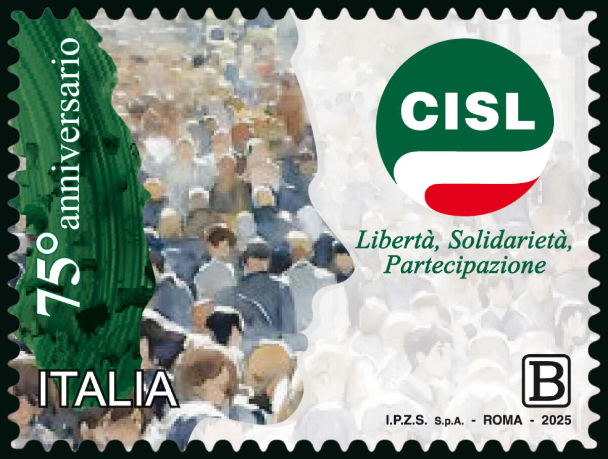 CISL, lavoro e diritti in un francobollo commemorativo -