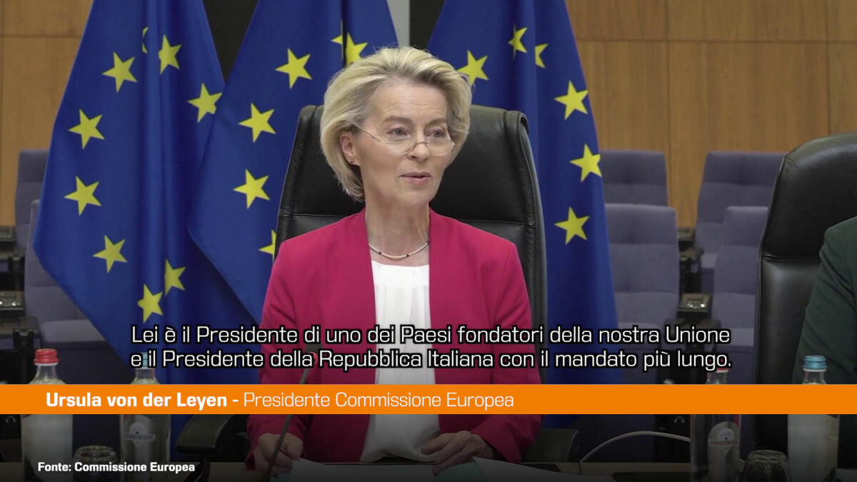 Von der Leyen "Mattarella punto di riferimento per l'Europa" - 