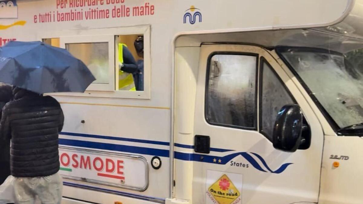 Sotto la pioggia, con la luce del Camper On The Road: la solidarietà non si ferma a Crotone - 