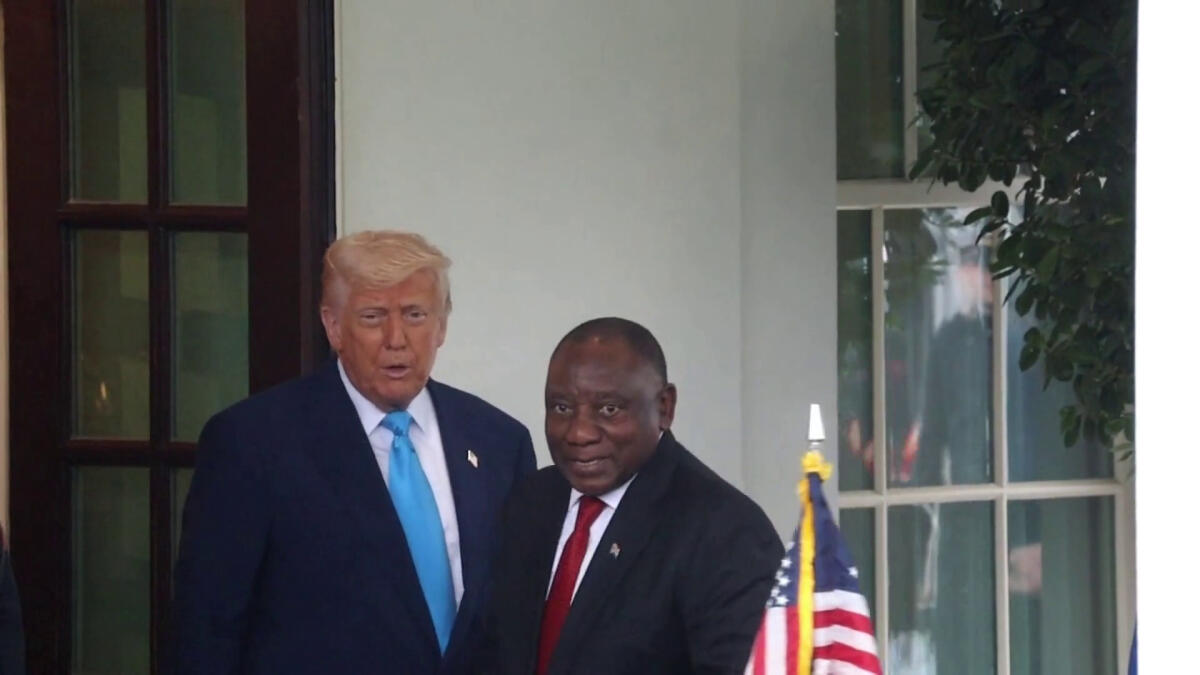 Trump accoglie il presidente del Sudafrica Ramaphosa alla Casa Bianca -