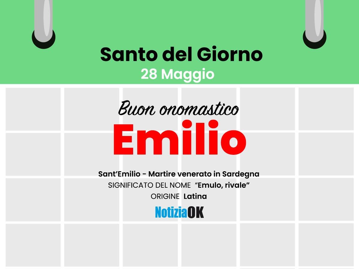 Onomastico: il Santo del giorno è Sant'Emilio - 