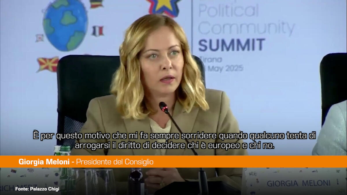 Meloni "Passi avanti nel processo storico di riunificazione europea" - 