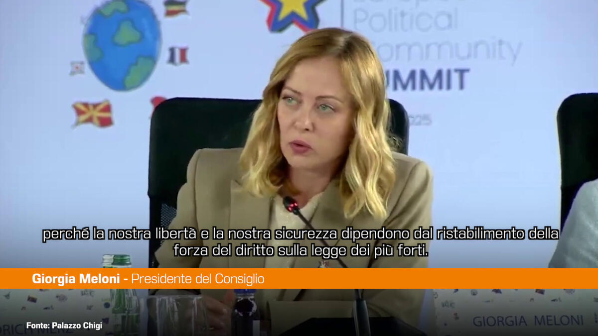 Meloni "Ucraina ci ricorda che libertà è significato nostra identità" -