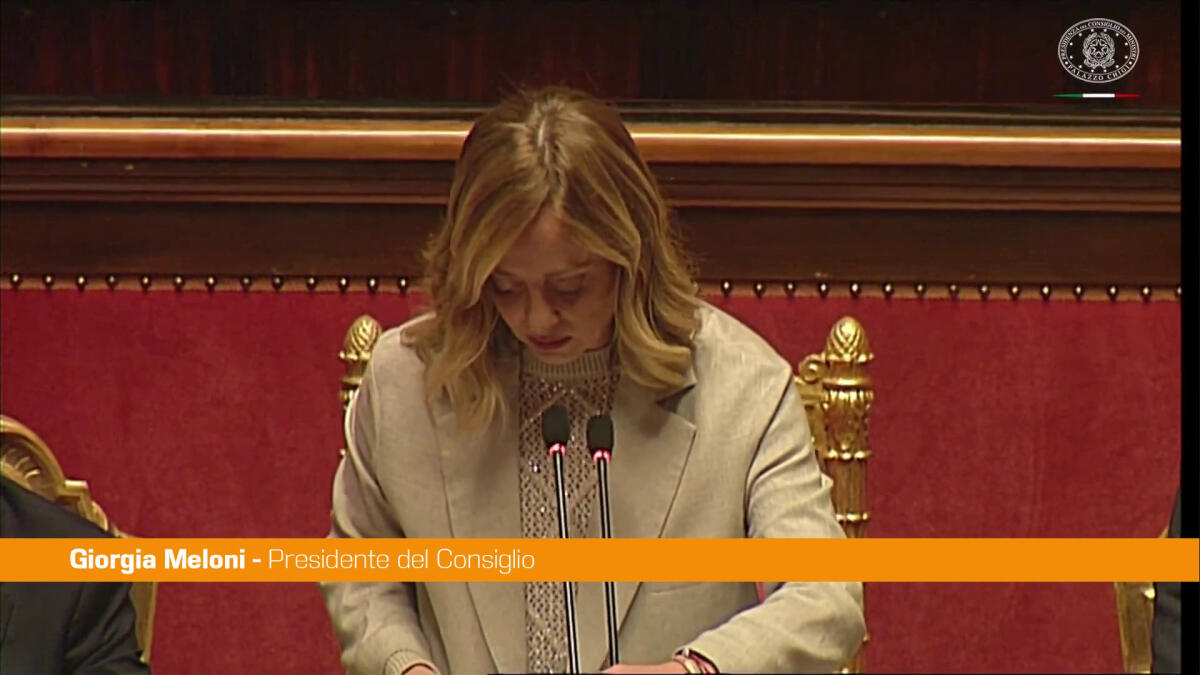 Meloni "La politica estera italiana ha una identità chiara" -