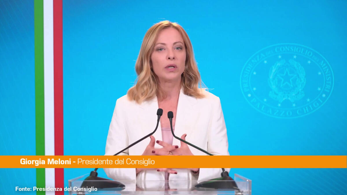 Meloni "Fondamentale investire nelle politiche di prevenzione" - 