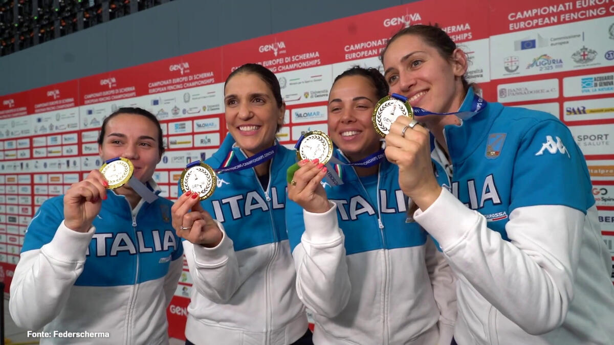 Fiorettiste d'oro agli Europei "Brave a non disunirci" - 