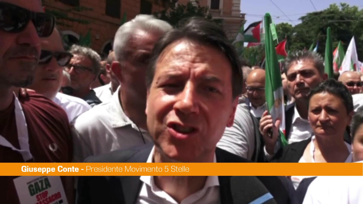 Corteo per Gaza, Conte "Stop a sterminio, gli italiani non ci stanno" - 