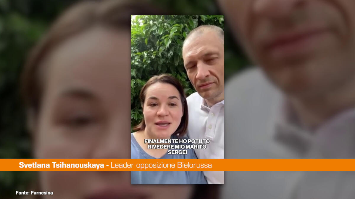 Tsihanouskaya "Grazie ad Antonio Tajani mio marito è libero" - 