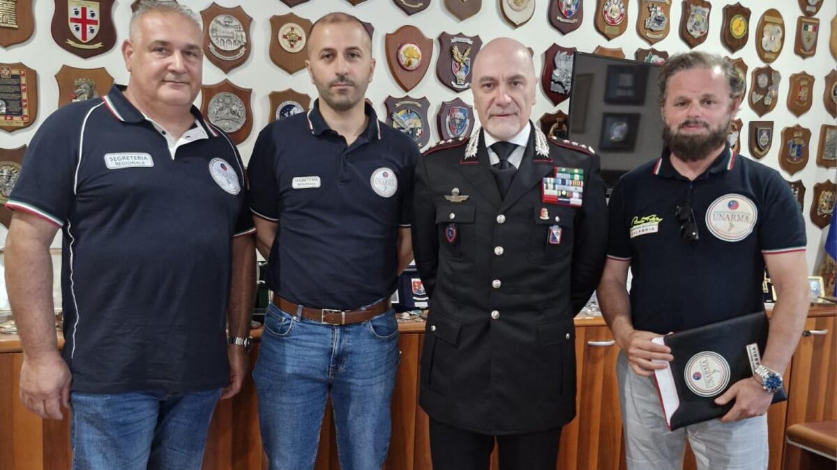 UNARMA incontra il Comandante Provinciale dei Carabinieri di Cosenza: dialogo aperto e crescita sindacale - 