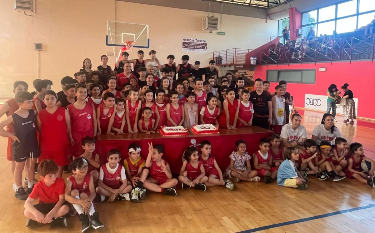 Oltre 120 bimbi alla festa conclusiva dei corsi della Bim Bum Basket - 