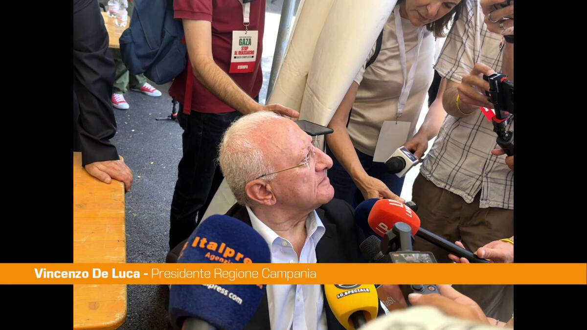 De Luca "Importante denunciare infame mistificazione su Gaza" - 