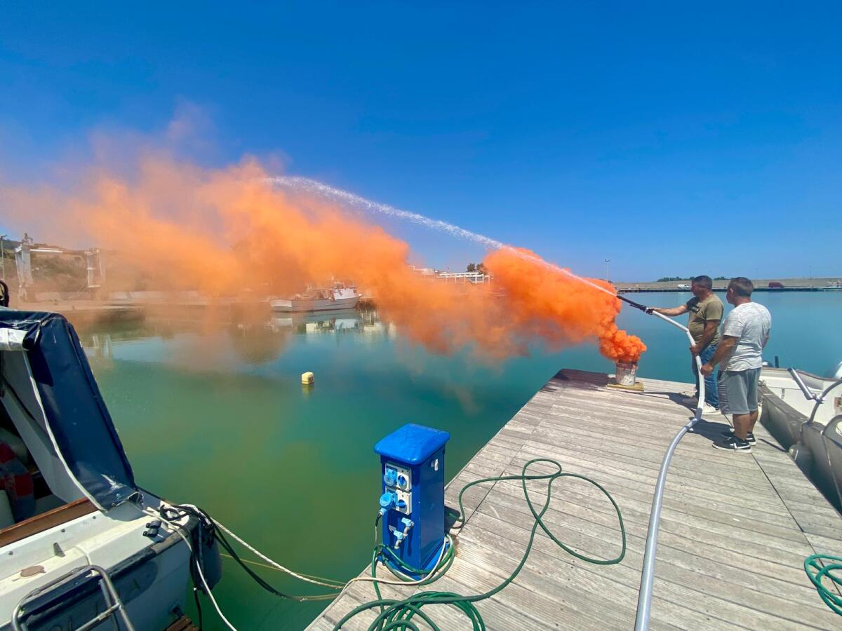 Cariati, prove antincendio al Porto Turistico -