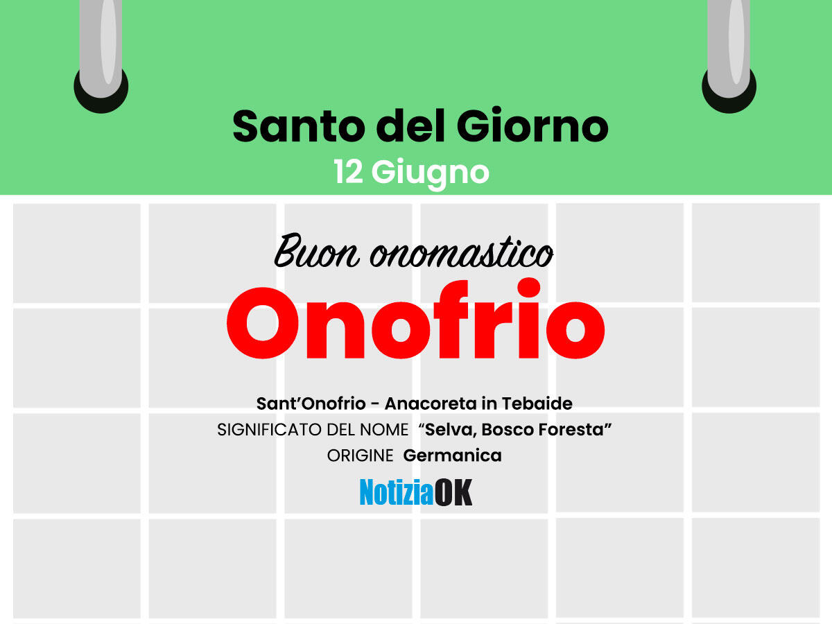 Oggi è Sant'Onofrio - 