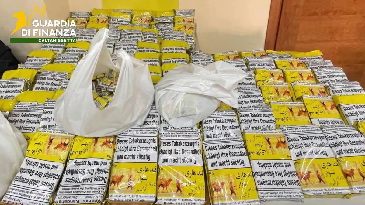 Contrabbando di tabacco a Caltanissetta, sequestrati 20 chili - 