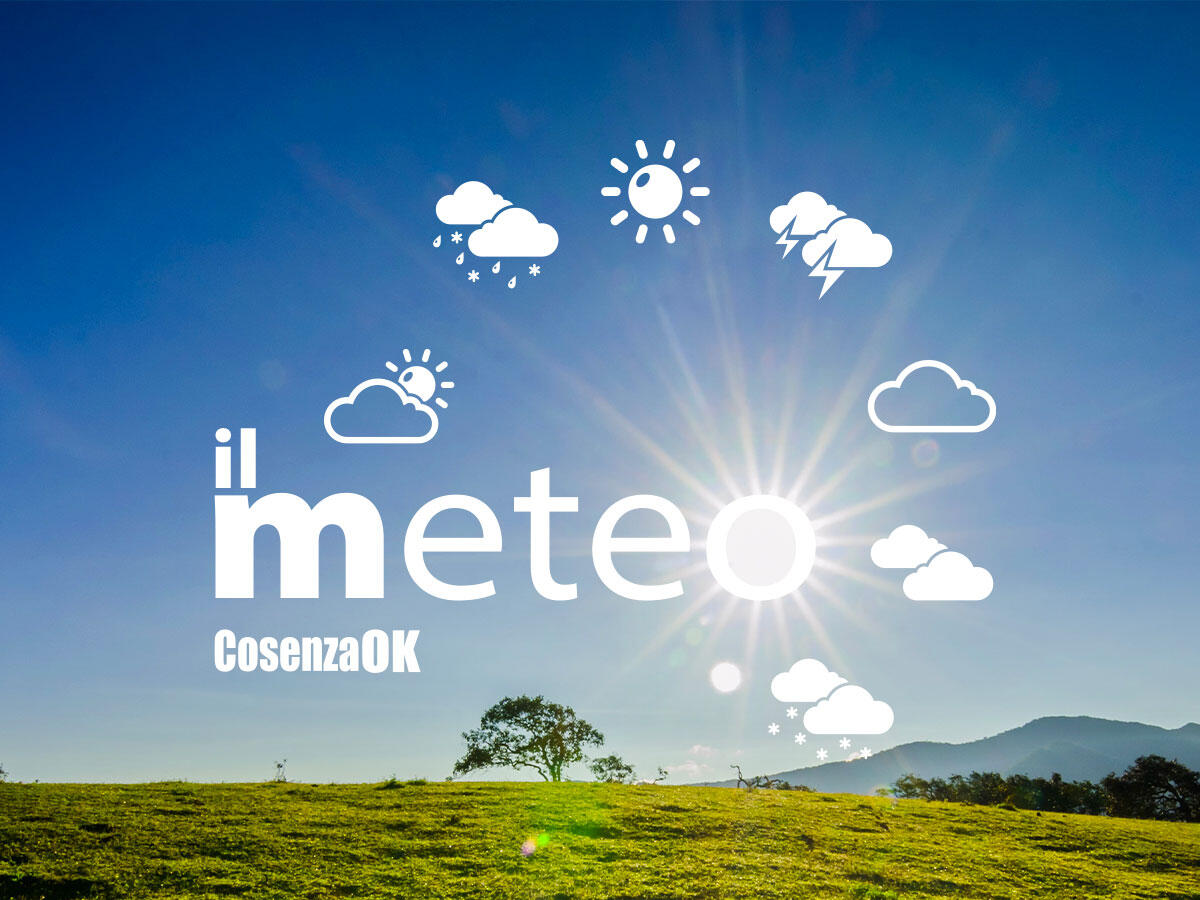 Previsioni meteo per il weekend del 7 e 8 giugno nel cosentino - 