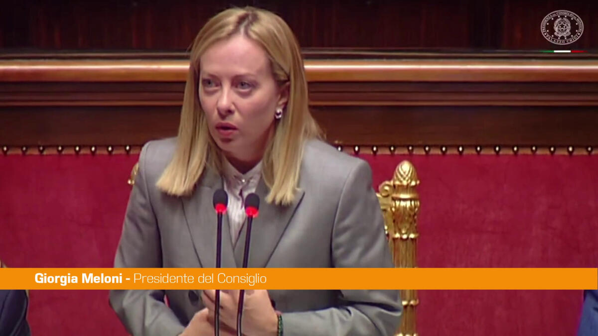 Meloni "La penso come antichi romani, se vuoi pace prepara guerra" - 