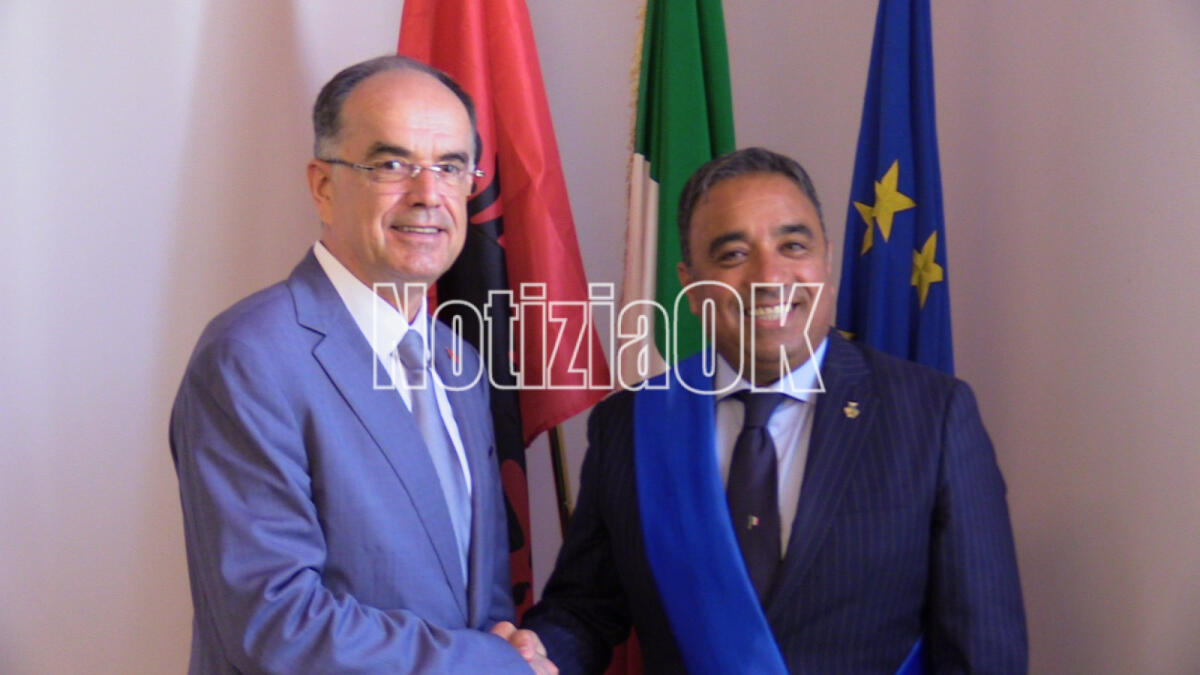 Visita istituzionale Presidente della Repubblica di Albania accolto in Provincia dal presidente Sergio Ferrari - 