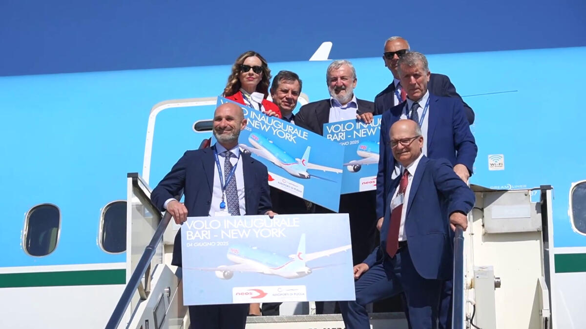 Neos, al via il volo diretto Bari-New York - 