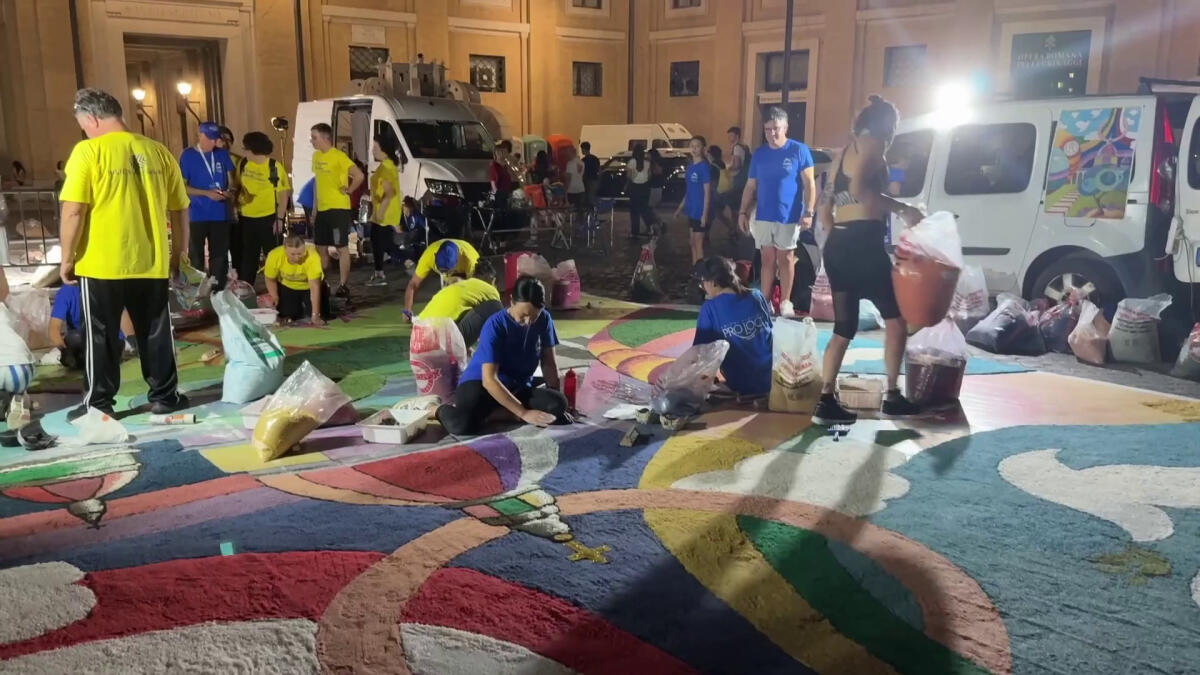 Giubileo, l'infiorata delle Pro Loco d'Italia colora piazza San Pietro - 