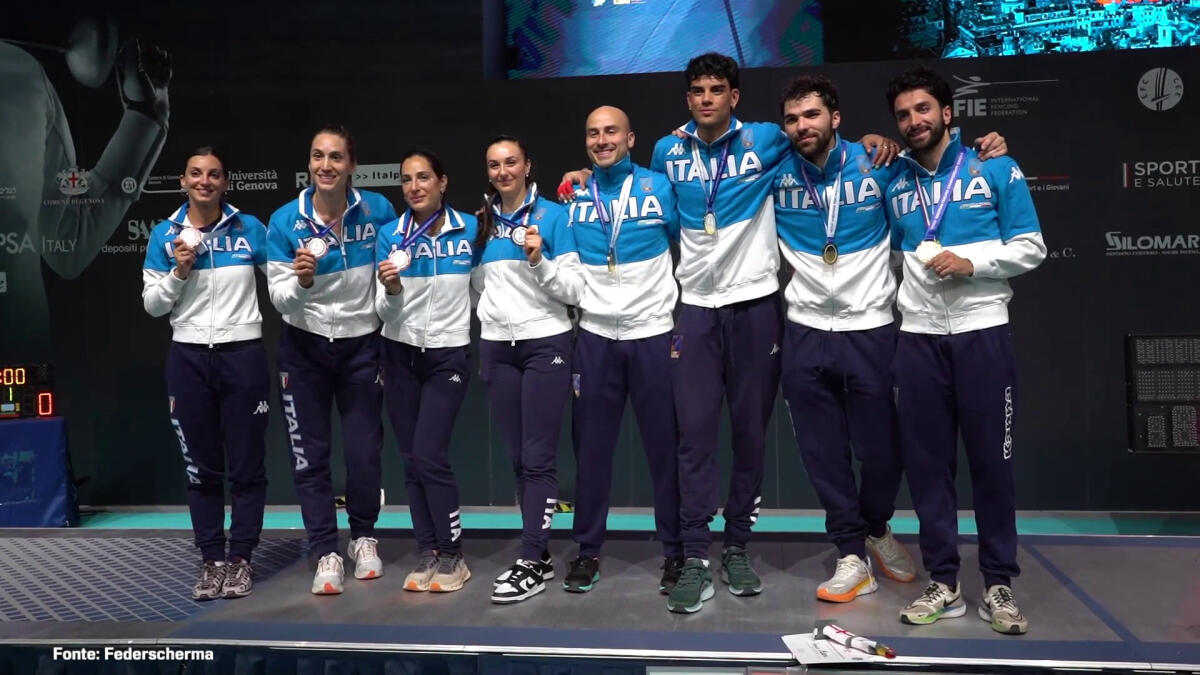 Italscherma super a Genova, bottino di 13 medaglie agli Europei - 
