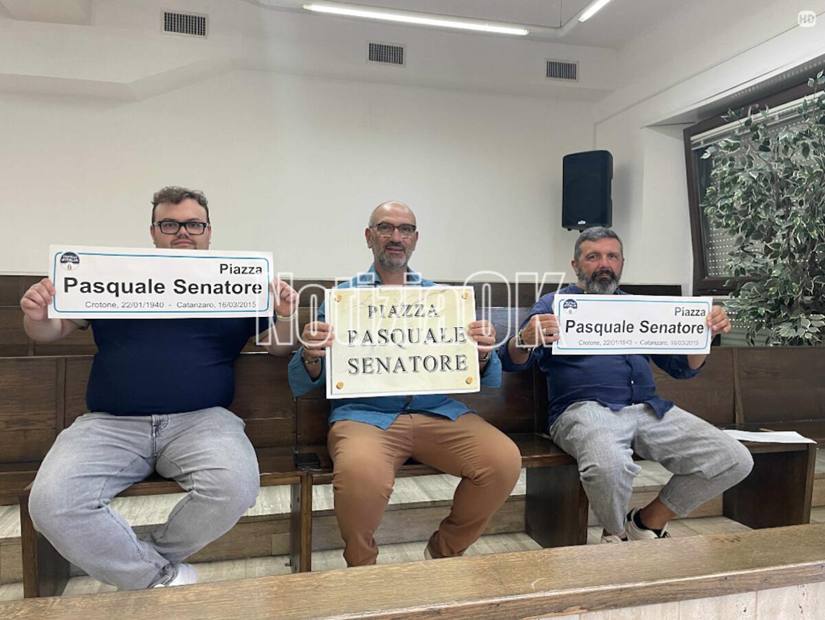 Crotone, oggi in Consiglio comunale la via o piazza a Pasquale Senatore - 