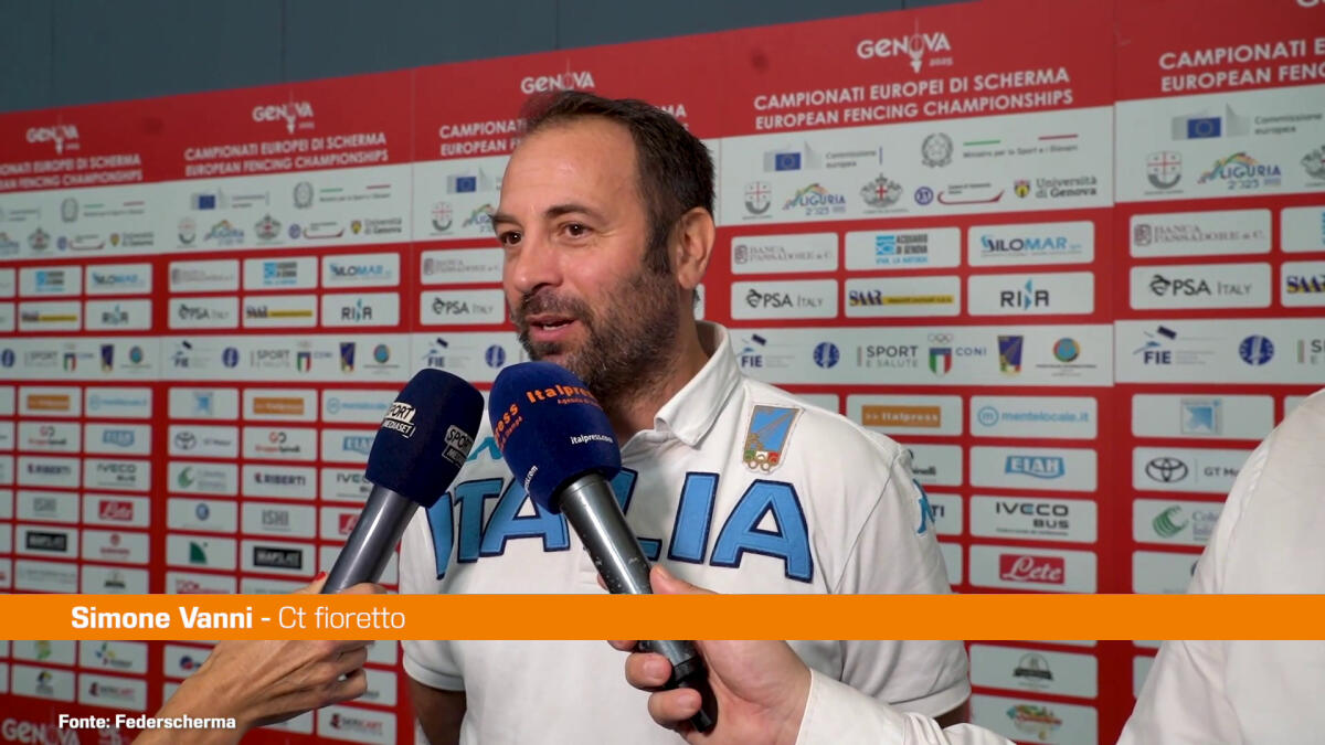 Fiorettiste d'oro agli Europei, ct Vanni "Mai scontato" - 