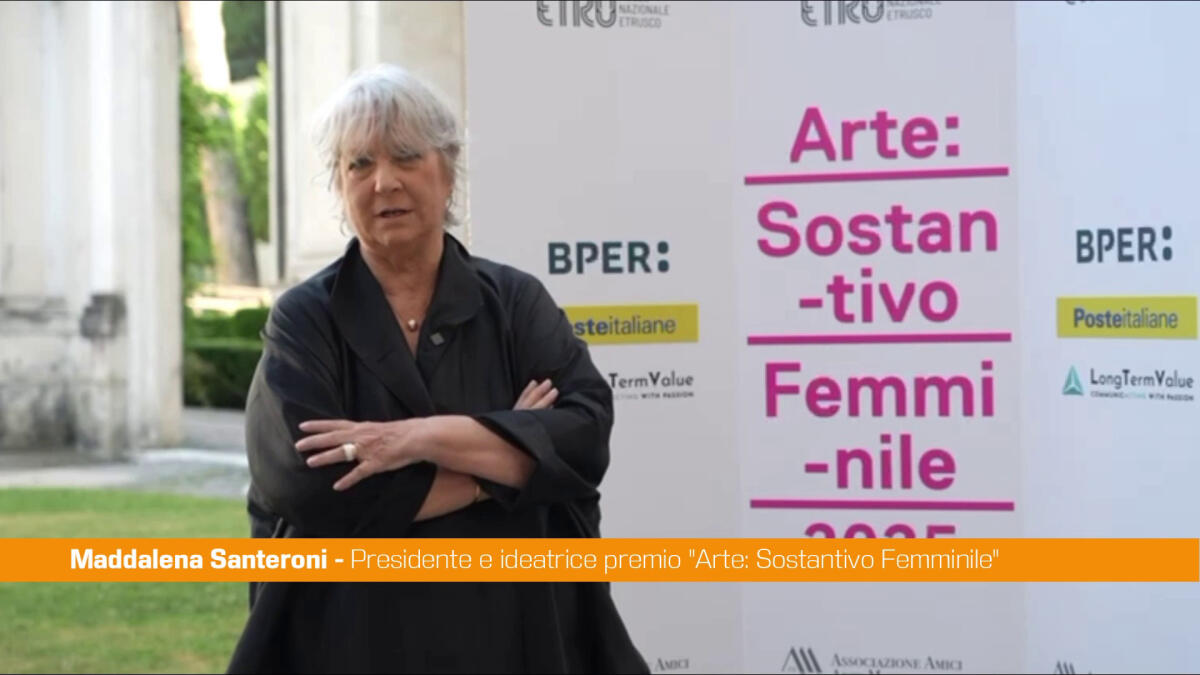 Premio "Arte: Sostantivo Femminile", Santeroni "Donne vanno sostenute" - 