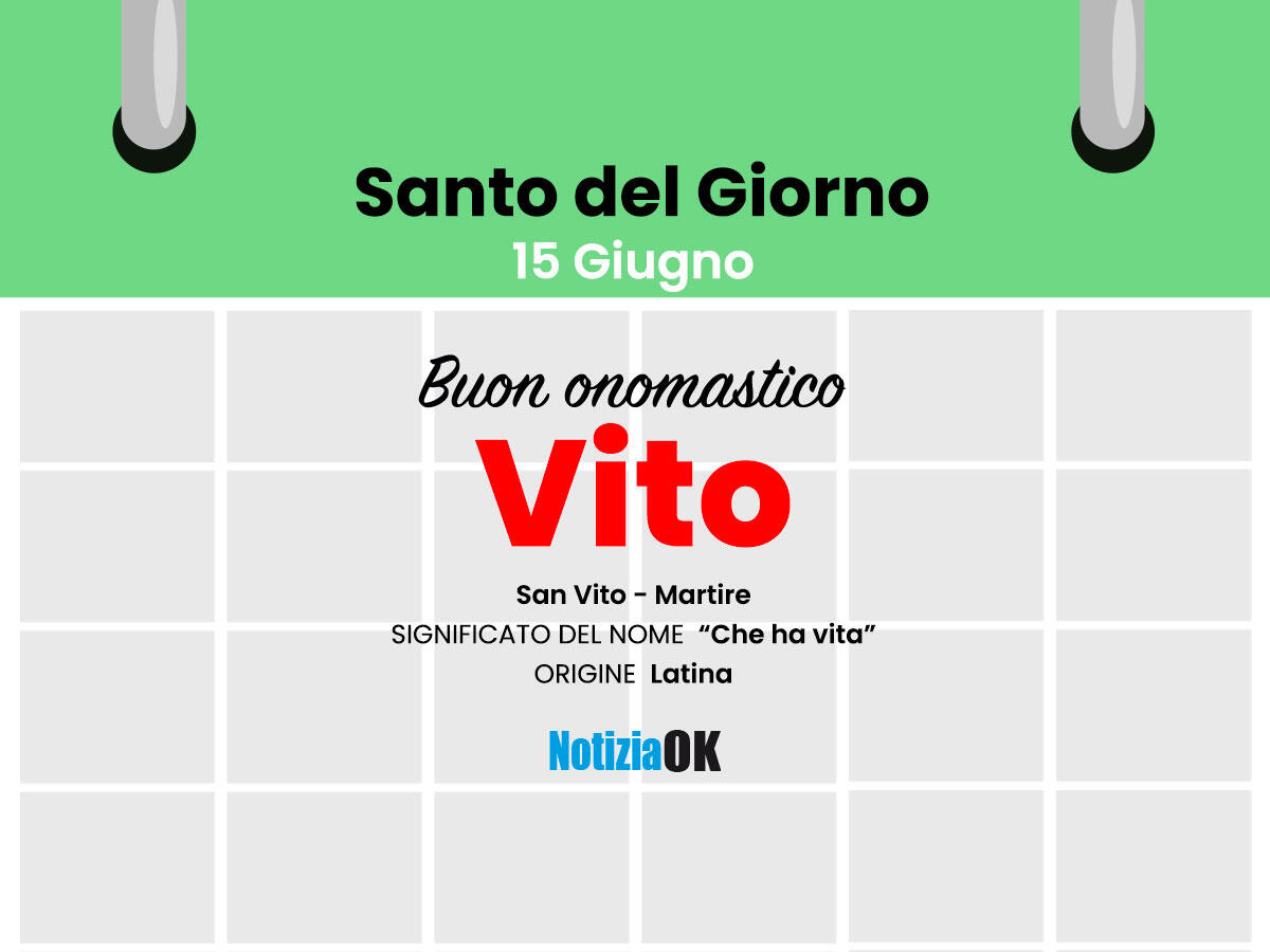 Oggi la Chiesa celebra la memoria di San Vito - 