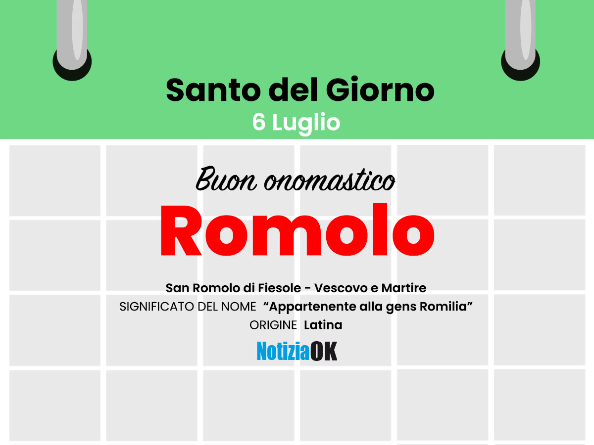 Onomastico: oggi è San Romolo  - 
