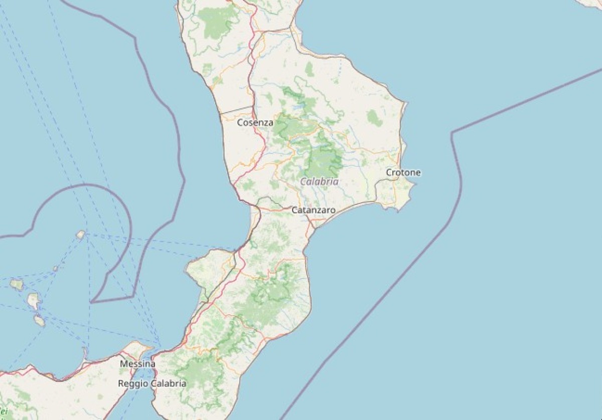 Terremoto registrato nei pressi della costa calabrese - 