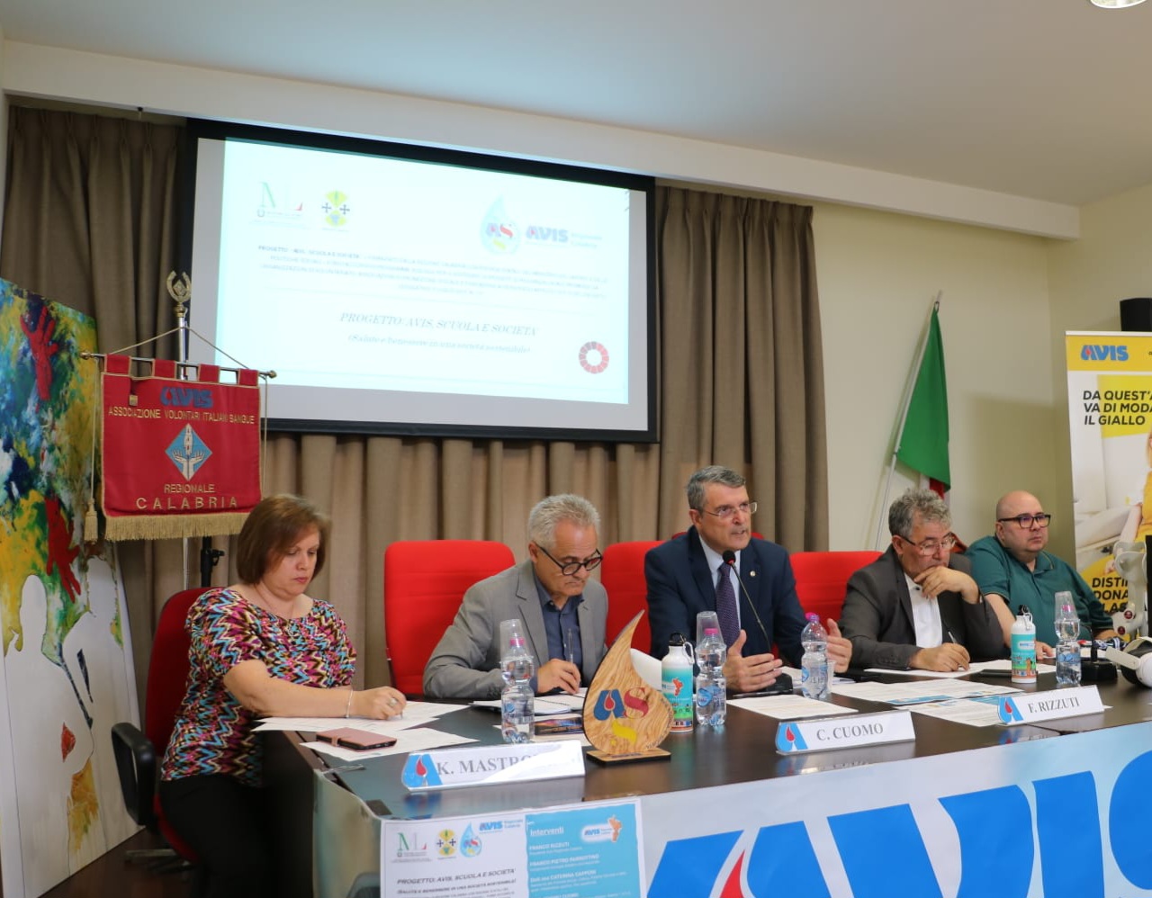 Calabria - Concluso il progetto “AVIS, Scuola e Società”, più consapevolezza tra i giovani su dono e solidarietà - 
