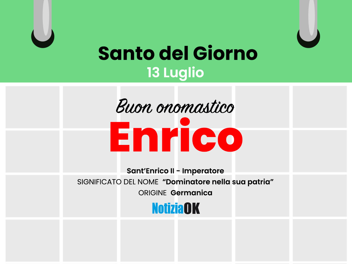 Onomastico: oggi è Sant'Enrico - 