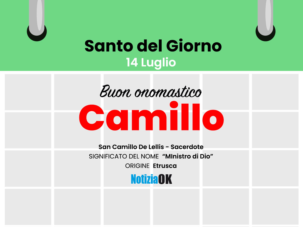 Onomastico: oggi è San Camillo - 