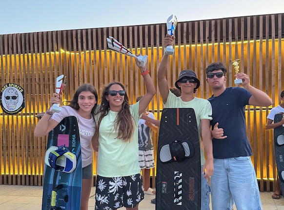 Andrea Lauro, Alice Ruggiu e Alice Melesa: protagonisti del Club Velico Crotone al Campionato Italiano Big Air - 
