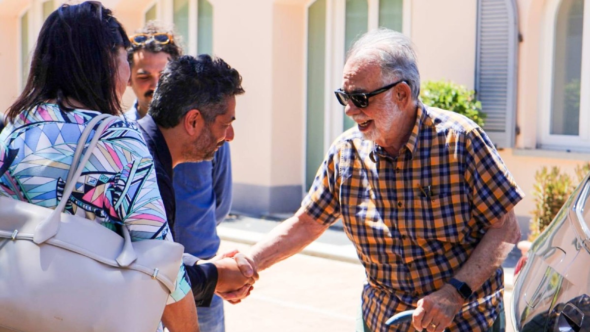 Il Maestro Francis Ford Coppola è arrivato in Calabria: anteprima esclusiva di Megalopolis -