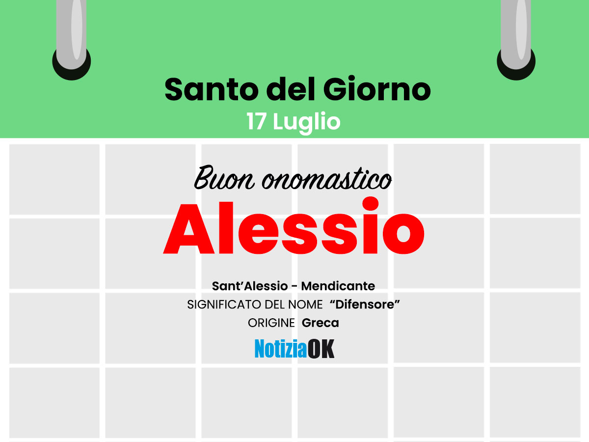 Onomastico: oggi è Sant'Alessio - 