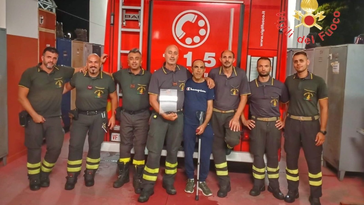 "Mi avete salvato la vita": Nicola Loduca ringrazia i Vigili del Fuoco di Lamezia Terme tre mesi dopo l'Incidente - 