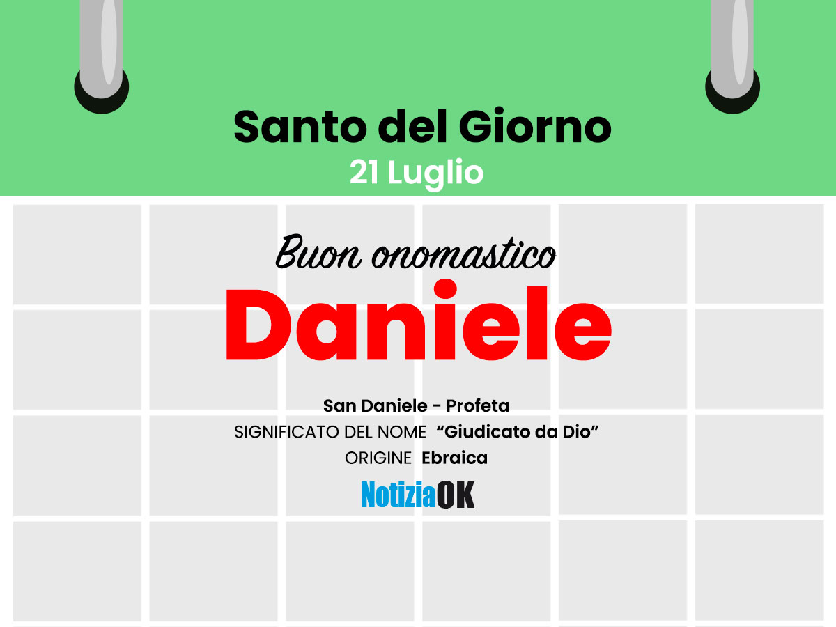Onomastico: oggi è San Daniele - 