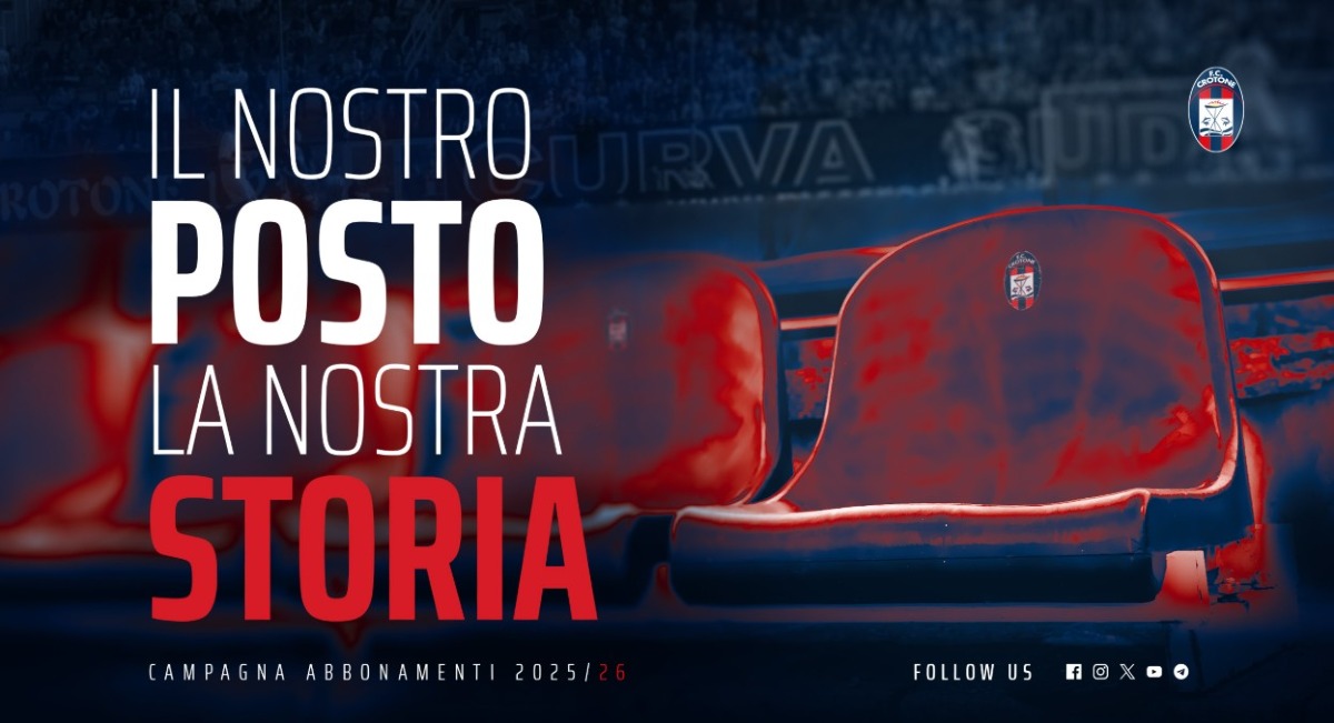 Serie C | Crotone, al via la Campagna Abbonamenti "Il Nostro Posto, la Nostra Storia" - 
