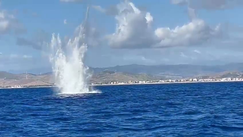 Cirò Marina - Ordigni bellici in mare: brillamento in sicurezza al largo di Punta Alice - 