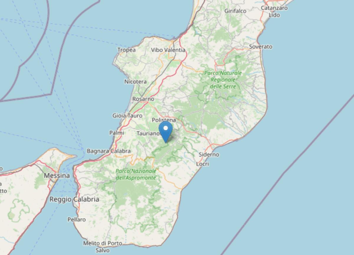 Scossa di terremoto di magnitudo 3.3 nel reggino - 