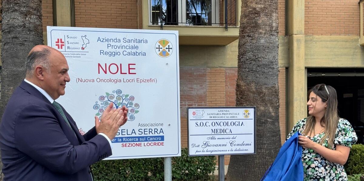 Reparto oncologia di Locri intitolato al dottor Condemi, Calabrese “Il nostro modo per ringraziarlo” - 