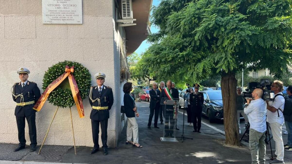 A Roma cerimonia per 49mo anniversario attentato al magistrato Occorsio - 