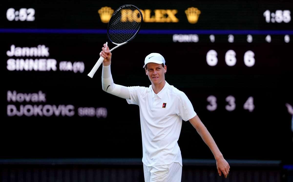 Prima finale di Sinner a Wimbledon, contro Alcaraz per il titolo -