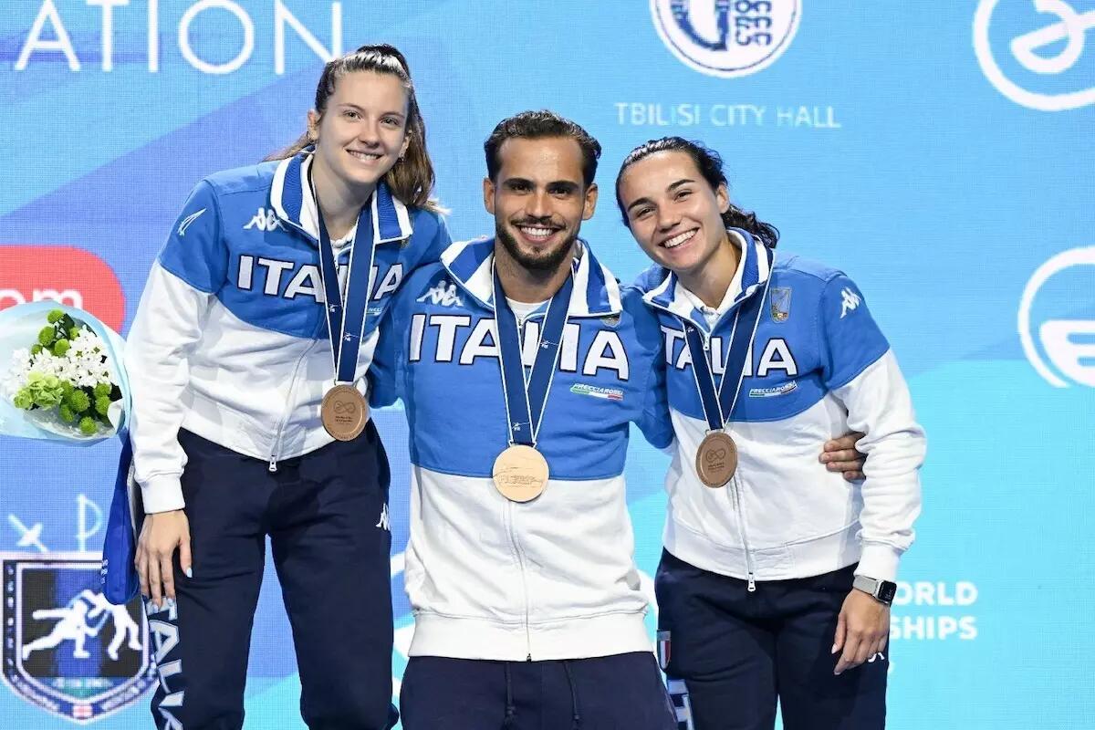 Italscherma rompe il ghiaccio, primi tre bronzi ai Mondiali di Tbilisi - 