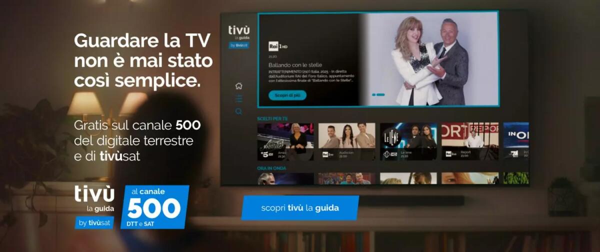 Al via la nuova guida tv terrestre e satellitare sul canale 500 - 