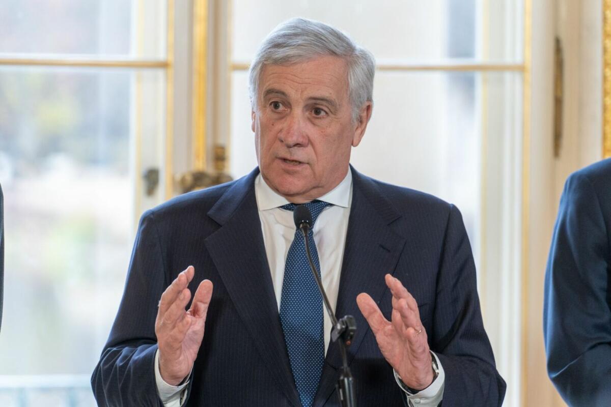 Tajani “Provo dolore per Gaza, la Palestina va costruita” - 