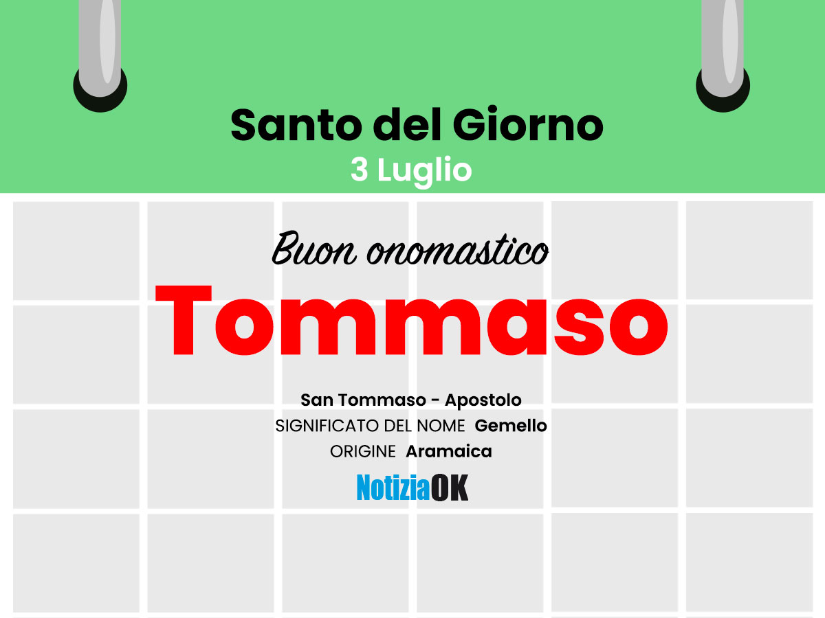 Onomastico - 03 Luglio - San Tommaso
