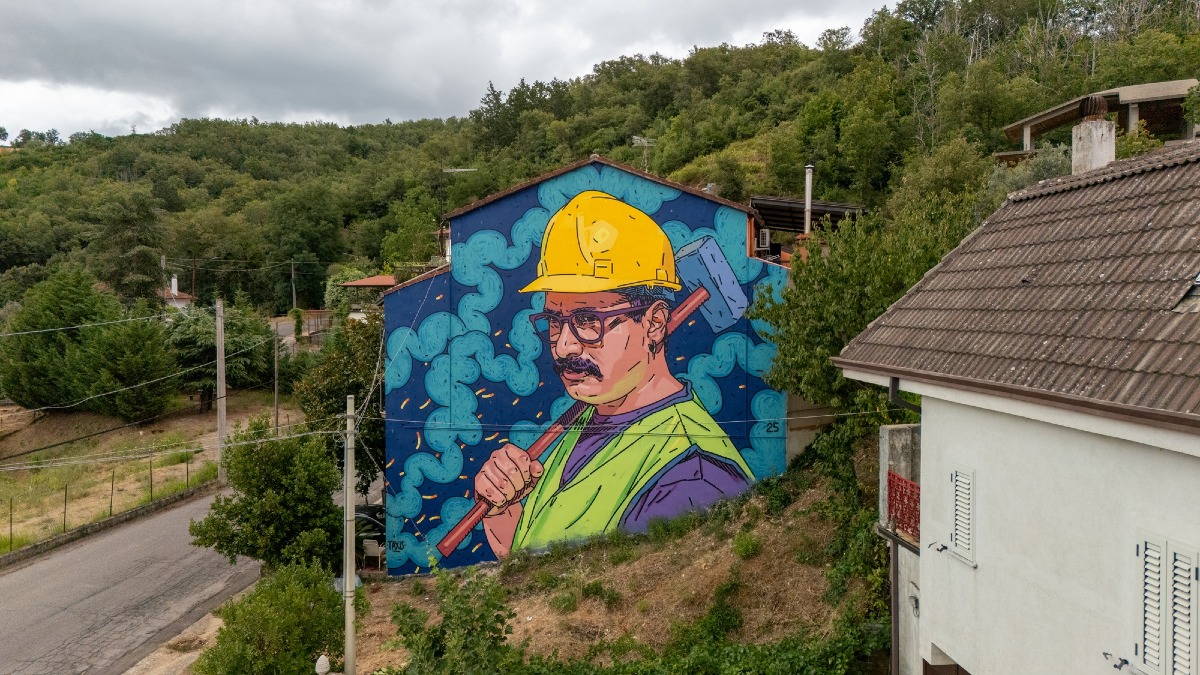 (FOTO) Nuove opere di street-art e cultura urbana nel borgo arbëreshe di Santa Sofia d'Epiro - 